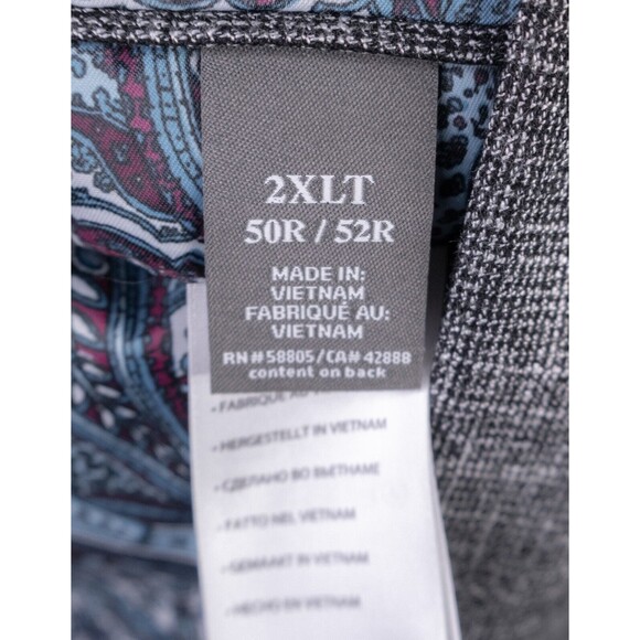 Oak Hill Cotton Blazer Mens 2XL (50R 52R) Sports Coat Jacket Blazer Gray - Picture 11 of 14